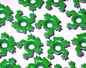 Frog Eyelets - Embellishments Scrapbook Paper Art Craft Holiday Cards Tags Piecing Supplies