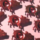 Shiny Pink Pig Eyelets - Embellishments Scrapbook Paper Art Craft Holiday Cards Tags Piecing Supply