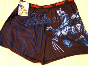 NEW Mens MARVEL X-MEN Boxers LARGE Shorts L 36-38 NWT