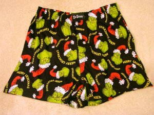 NEW Mens Dr Seuss GRINCH Boxers MEDIUM Shorts M 32-34 NWOT