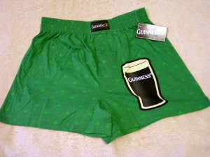 NEW Mens GUINNESS BEER Boxers LARGE Sleep Shorts L 36-38