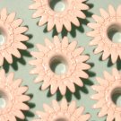 White DAISY Eyelets - Embellishments Scrapbook Paper Art Craft Holiday Cards Tags Piecing Supplies