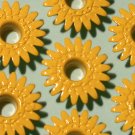 Sun Yellow DAISY Eyelets - Embellishments Scrapbook Paper Art Craft Holiday Cards Tag Piecing Supply