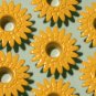 Sun Yellow DAISY Eyelets - Embellishments Scrapbook Paper Art Craft Holiday Cards Tag Piecing Supply