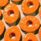 EASTER EGG Eyelets Bright Orange - Embellishment Scrapbook Paper Art Craft Holiday Card Tag Supplies