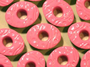 EASTER EGG Eyelets Bright Pink - Embellishments Scrapbook Paper Art Craft Holiday Card Tag Supplies