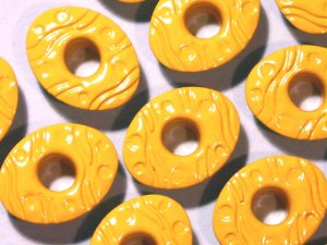 EASTER EGG Eyelets Bright Yellow - Embellishment Scrapbook Paper Art Craft Holiday Card Tag Supplies