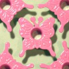 Pink BUTTERFLY Eyelets - Embellishments Scrapbook Paper Art Craft Holiday Cards Tags Piecing Supply