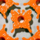 Orange BUTTERFLY Eyelets - Embellishments Scrapbook Paper Art Craft Holiday Cards Tag Piecing Supply