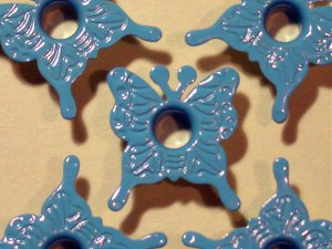 Blue BUTTERFLY Eyelets - Embellishments Scrapbook Paper Art Craft Holiday Cards Tags Piecing Supply