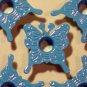 Blue BUTTERFLY Eyelets - Embellishments Scrapbook Paper Art Craft Holiday Cards Tags Piecing Supply