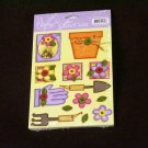Small "Garden Time" Cute Cut Out's - Embellishments Arts Crafts Scrapbooking Paper Tags Cards Supply