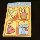 Large "Birthday Fun" Cute Cut Out's - Embellishments Arts Crafts Scrapbook Paper Tags Cards Supply