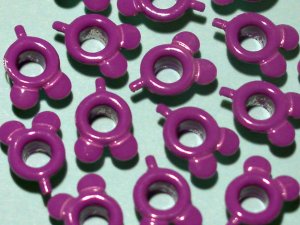 Mickey Head Balloon Purple Eyelets - Embellishment Scrapbook Paper Art Craft Holiday Card Tag Supply