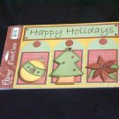 Large "Happy Holidays" Cute Cut Out's - Embellishments Arts Crafts Scrapbook Paper Tags Cards Supply