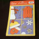 Large "Snow Fun" Cute Cut Out's - Embellishments Arts Crafts Scrapbook Paper Tags Cards Supply