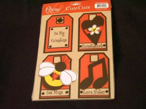 Large "Love Notes" Cute Cut Out's - Embellishments Arts Crafts Scrapbook Paper Tags Cards Supply