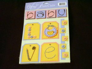 Large "Baby Love" Cute Cut Out's - Embellishments Arts Crafts Scrapbook Paper Tags Cards Supply