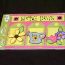 Large "Spring Days" Cute Cut Out's - Embellishments Arts Crafts Scrapbook Paper Tags Cards Supply