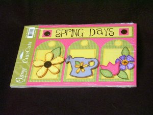 Large "Spring Days" Cute Cut Out's - Embellishments Arts Crafts Scrapbook Paper Tags Cards Supply