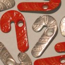 Mixed Candy Cane Eyelets - Embellishments Scrapbook Paper Arts Craft Holiday Card Tag Piecing Supply