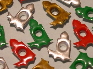 Candle Mix Eyelets - Embellishments Scrapbook Paper Arts Crafts Holiday Cards Tags Piecing Supplies