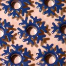 Dark Blue SNOWFLAKE Eyelets - Embellishments Scrapbook Paper Arts Crafts Holiday Cards Tags Supplies