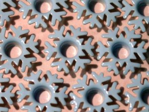 Light Blue SNOWFLAKE Eyelets - Embellishments Scrapbook Paper Arts Crafts Holiday Cards Tag Supplies