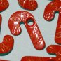 Red CANDY CANE Eyelets - Embellishments Scrapbooking Paper Arts Crafts Holiday Cards Tags Supplies