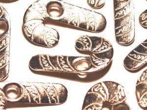 Silver CANDY CANE Eyelets - Embellishments Scrapbook Paper Arts Crafts Holiday Cards Tags Supplies