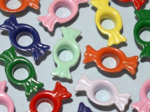 CANDY Mix Eyelets - Embellishments Scrapbook Paper Arts Crafts Holiday Cards Tags Piecing Supplies