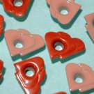 DOUBLE HEART Mix Eyelets - Embellishments Scrapbook Paper Arts Craft Holiday Card Tag Piecing Supply