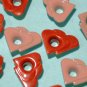 DOUBLE HEART Mix Eyelets - Embellishments Scrapbook Paper Arts Craft Holiday Card Tag Piecing Supply