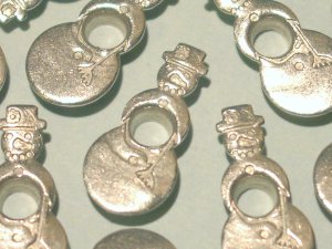 SNOWMAN Silver Eyelets - Embellishments Scrapbook Paper Arts Crafts Holiday Cards Tags Supplies