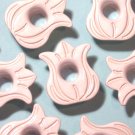 White TULIP Eyelets - Embellishments Scrapbooking Paper Arts Crafts Holiday Cards Tags Supplies