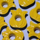 Yellow TULIP Eyelets - Embellishments Scrapbooking Paper Arts Crafts Holiday Cards Tags Supplies