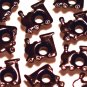Black TRAIN Eyelets - Embellishments Scrapbooking Paper Arts Crafts Holiday Cards Tags Supplies