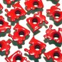 Red TRAIN Eyelets - Embellishments Scrapbooking Paper Arts Crafts Holiday Cards Tags Supplies