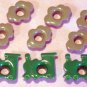 Green TRAIN With Smoke Eyelets - Embellishments Scrapbook Paper Arts Crafts Holiday Cards Tag Supply