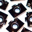 Black CAMERA Eyelets - Embellishments Scrapbooking Paper Arts Crafts Holiday Cards Tags Supplies