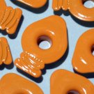 Orange LIGHT BULB Eyelets - Embellishments Scrapbooking Paper Arts Crafts Holiday Cards Tags Supply