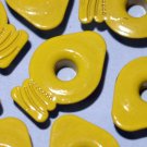 Yellow LIGHT BULB Eyelets - Embellishments Scrapbooking Paper Arts Crafts Holiday Cards Tags Supply