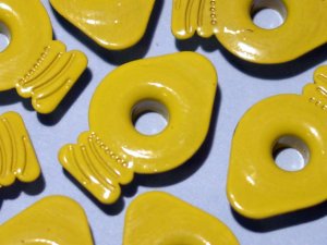 Yellow LIGHT BULB Eyelets - Embellishments Scrapbooking Paper Arts Crafts Holiday Cards Tags Supply