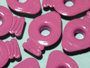 Pink LIGHT BULB Eyelets - Embellishments Scrapbooking Paper Arts Crafts Holiday Cards Tags Supply