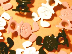 Trix Mix RABBIT Eyelets - Embellishments Scrapbooking Paper Arts Crafts Holiday Cards Tags Supply