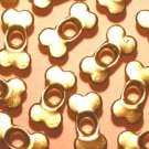 Quicklets Gold Dog Bone Scrapbook Eyelet Embellishment