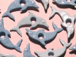 Quicklets Ocean Sea Dolphin Mix Blue Scrapbook Eyelets