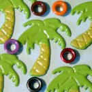 Brads Lt Green Palm Tree Eyelets Island Embellishments