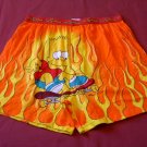 NEW Mens BART SIMPSONS Boxer LARGE Sleep Shorts L 36-38