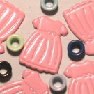 Brads Pink Dress Party Fashion Eyelets Embellishments